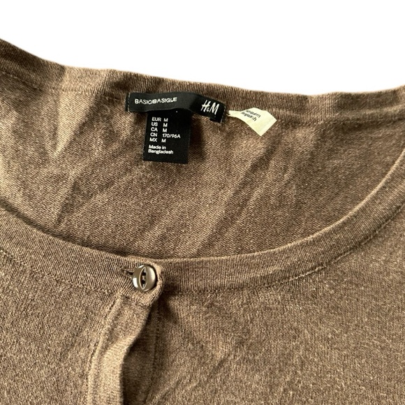 H&M Brown Button-Up Cardigan - Picture 3 of 3